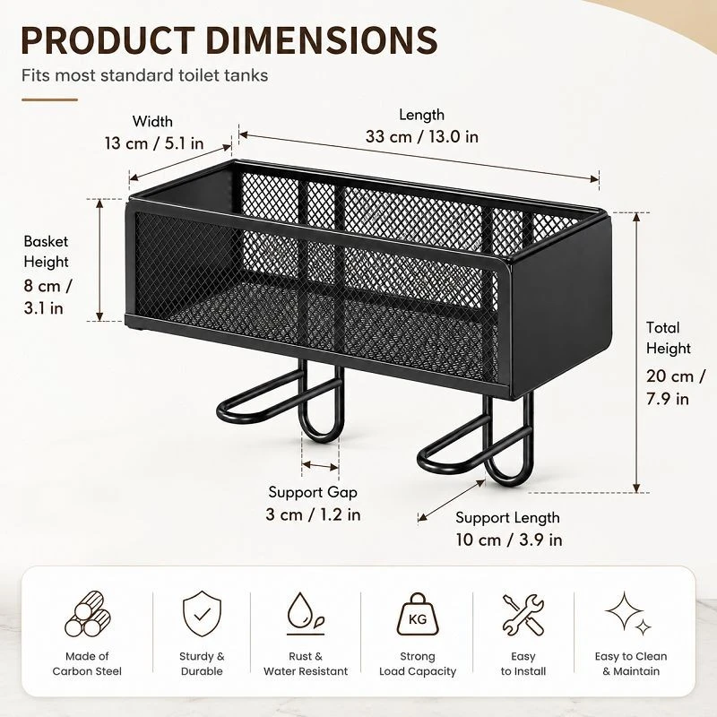 Above Toilet Bathroom Organizer high quality